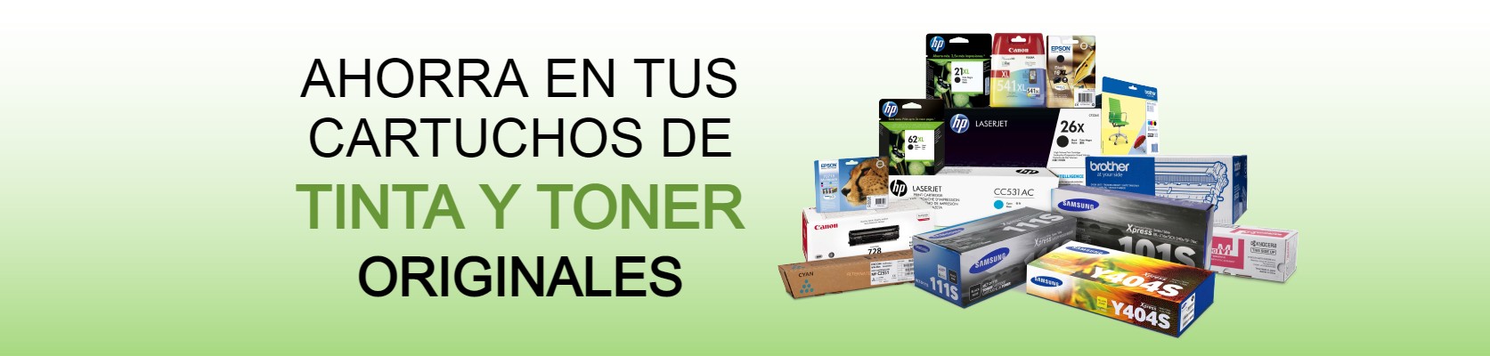 AHORRA EN TUS CARTUCHOS DE TINTA Y TÓNER ORIGINALES